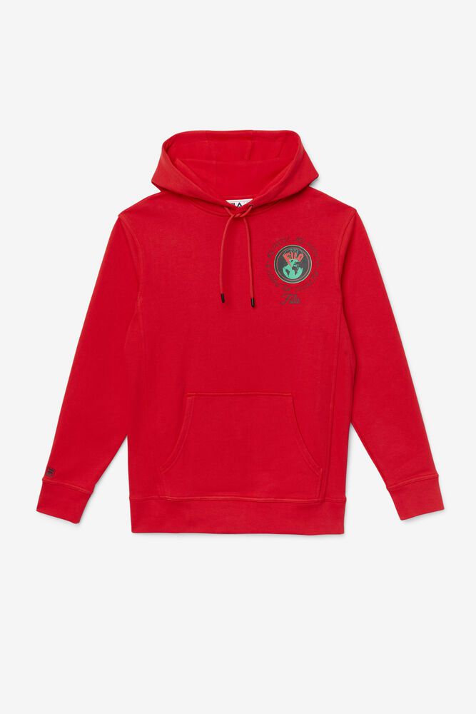 Fila Hoodie Hunt Mens Red - India NWB-645132